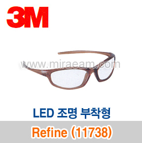 M4-89/ Refine (11738) 여성용-투명렌즈/보안경/3M