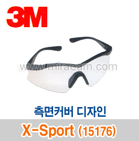 M4-75/ X-Sport(15176) 측면커버디자인-투명렌즈/안경형/보안경/3M